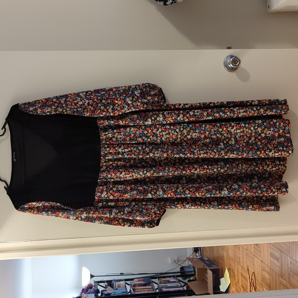 Bloomchic velvet and floral dress